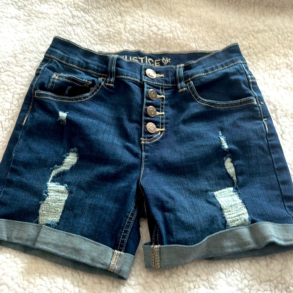 Justice Jean Shorts Size 14 lightly used